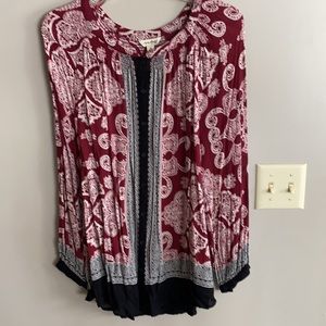 Paisley Print Lucky Brand Top